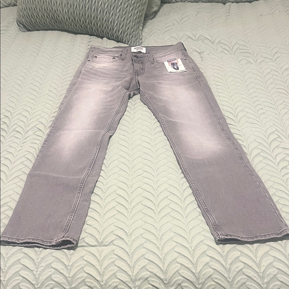 Levi's Men's Light Gray Straight Jeans